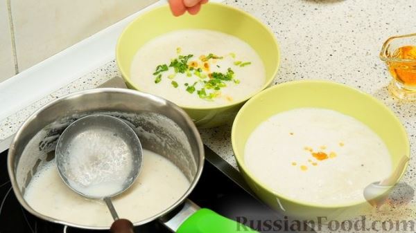 "Нецветной" суп из топинамбура